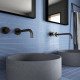 Carrelage faïence collection Onda - couleur bleue (Banyan blue) - photo d'ambiance salle de bain