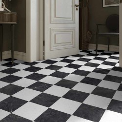 Carrelage effet marbre noir...