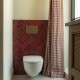 Carrelage effet zellige Artisan émaillé rouge bordeaux - salle de bain wc