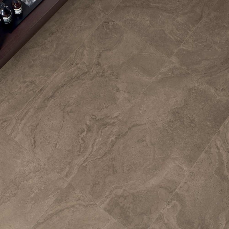 Carrelage travertin foncé 30x60 – Unique Travertine Minimal Chocolate