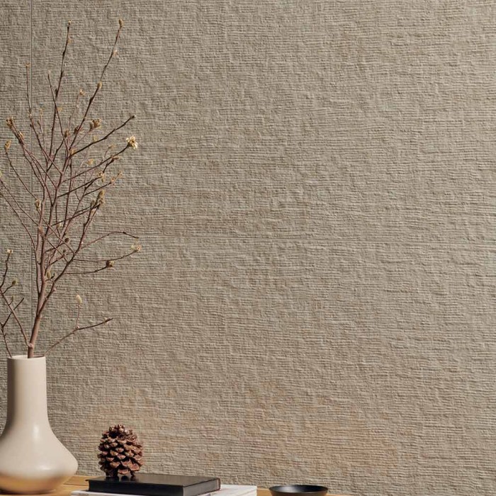 Carrelage travertin rainuré crème – Unique Travertine Chevron Cream