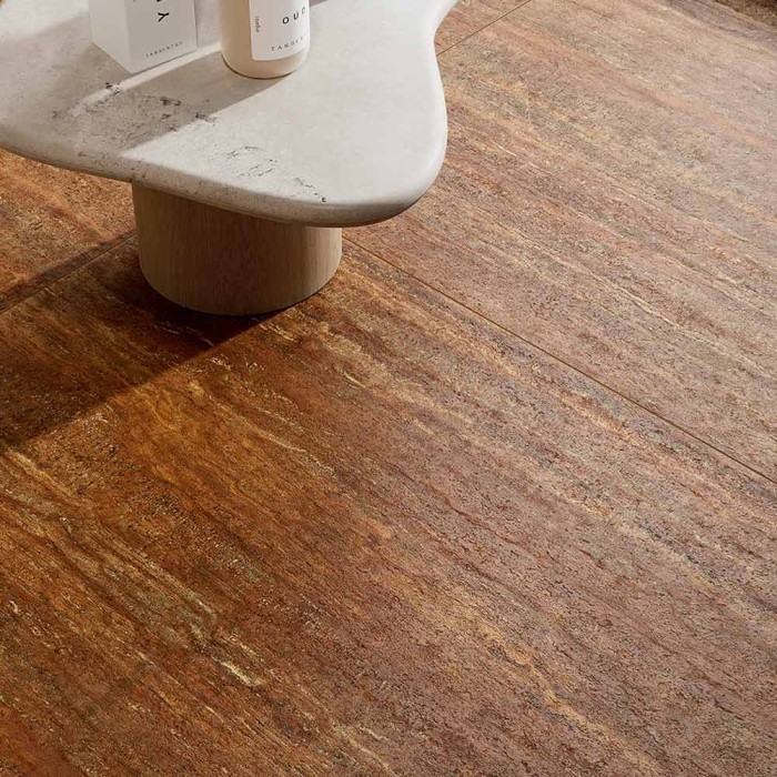 Carrelage effet travertin rouge mat – Senza Tempo Rosso Persia