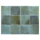 Carrelage effet zellige collection Hanoi couleur bleu ciel - 10x10 cm