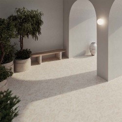 Carrelage mosaïque blanc...