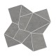 Carrelage mosaïque gris charbon mat – Trencadis Gaudi Coal