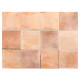 Carrelage effet zellige collection Hanoi couleur rose - 10x10 cm