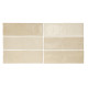 Carrelage effet zellige beige Artisan - carreaux seuls - format 6,5x20 cm