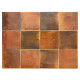 Carrelage effet zellige collection Hanoi couleur orange brun - 10x10 cm