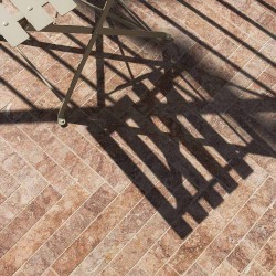 Carrelage travertin rose...