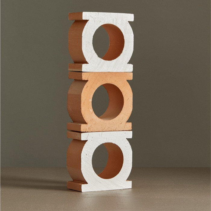 8 pièces Jali Bianco 23,4x23,4x11,7cm