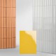 0,6m2 Relieve Onda Amarillo-52 20x20cm
