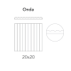 0,6m2 Relieve Onda Amarillo-52 20x20cm