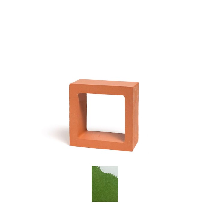 37 pièces Cuadrada Verde-31 15x15x7cm