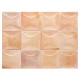 Carrelage effet zellige collection Hanoi Arco couleur rose - 10x10cm
