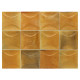 Carrelage effet zellige collection Hanoi Arco couleur caramel - 10x10 cm