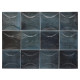 Carrelage effet zellige collection Hanoi Arco couleur bleu nuit - 10x10 cm