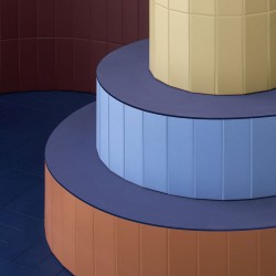 Carrelage cannelle brillant...