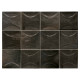 Carrelage effet zellige collection Hanoi Arco couleur noire - 10x10 cm