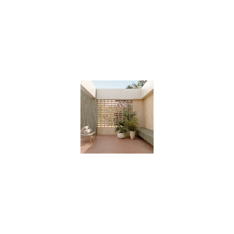 Carrelage béton terracotta antidérapant – Calcecreta Extérieur
