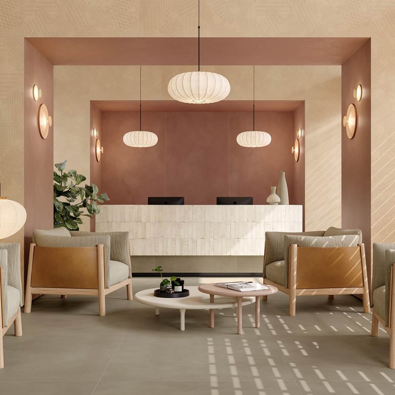 Carrelage béton terracotta mat – Calcecreta Terracotta