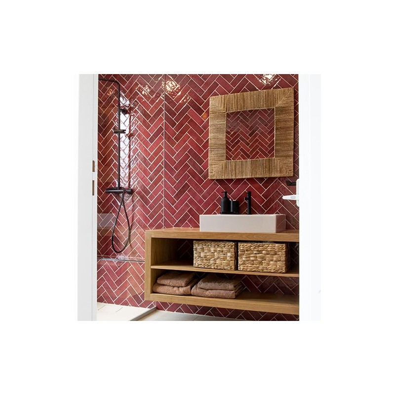 5,5m2 Artisan Burgundy 6,5x20cm
