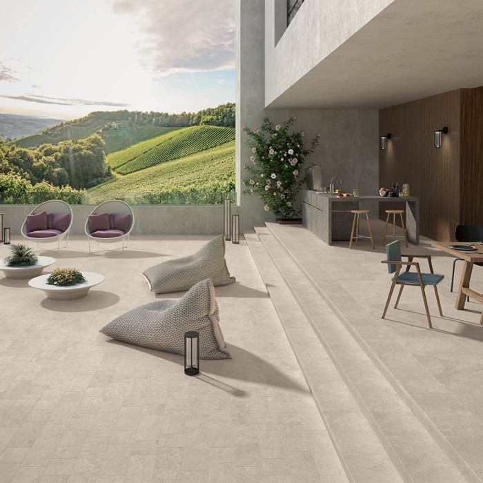 7,2m2 Ma Pierre Ancienne Beige Extérieur 120x120cm