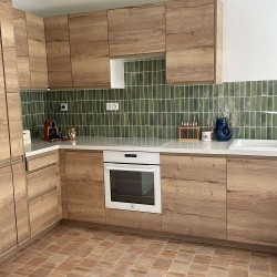 Carrelage zellige vert jade...