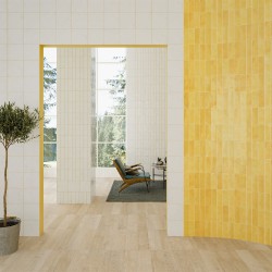 Carrelage effet zellige Bejmat couleur jaune - murs salon