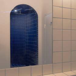 Carrelage uni crème...