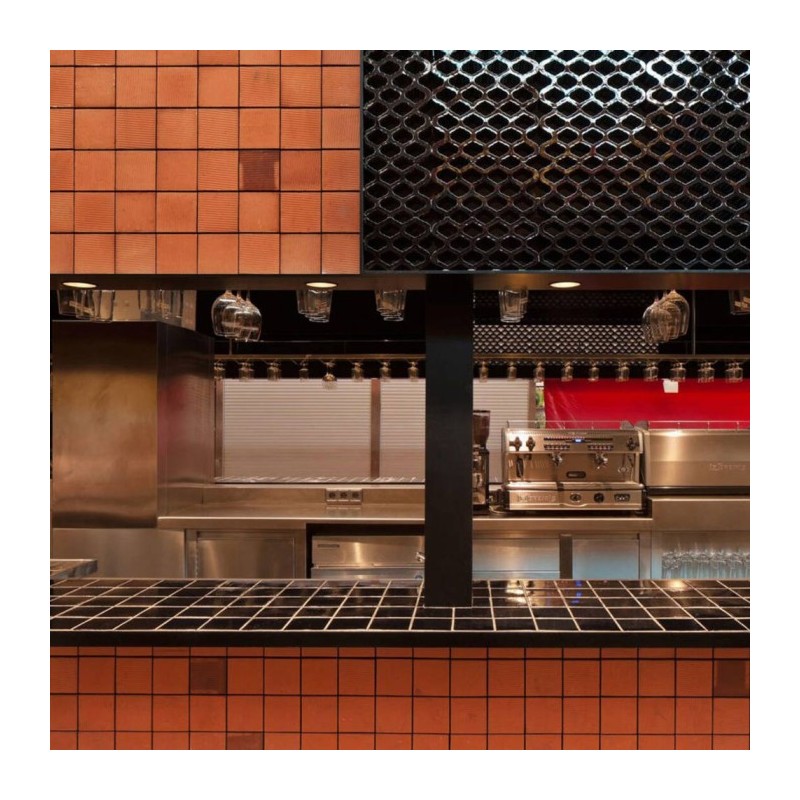 16 pièces Claustras Rosas noir émaillé