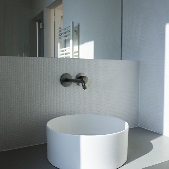 Carrelage Pico Up Natural Blanc : Grès Cérame Effet Béton Mat