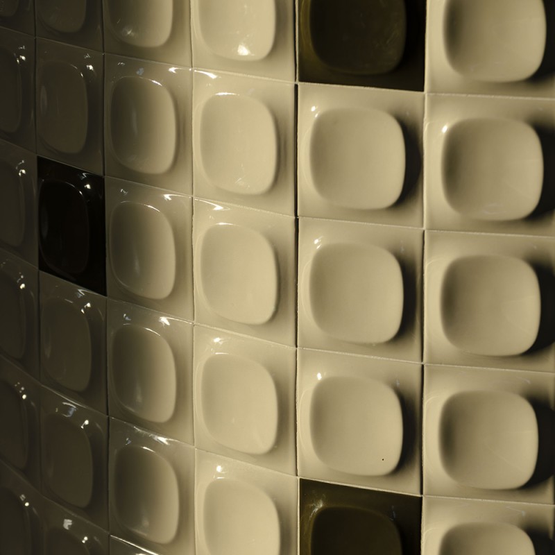 Faïence vert mousse brillante – Finition Groovy – Pop