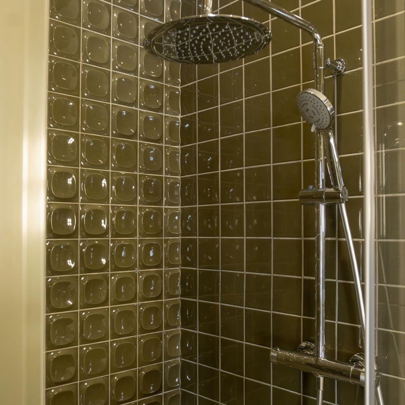 Faïence vert mousse brillante – Pop Flat