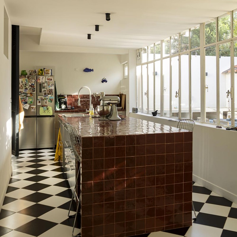 Carrelage uni blanc coton mat - Cotone