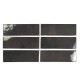 Carrelage effet zellige Bejmat couleur marron noir - carreaux seuls 5x15 cm