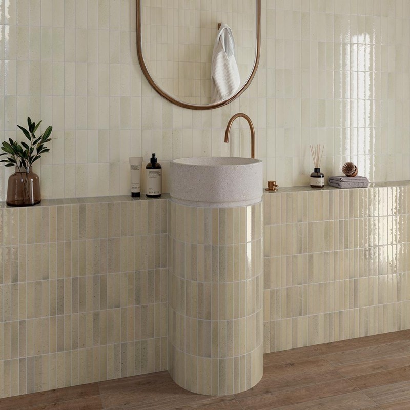 Sabil - faïence inspirée de la céramique - couleur blanc crème