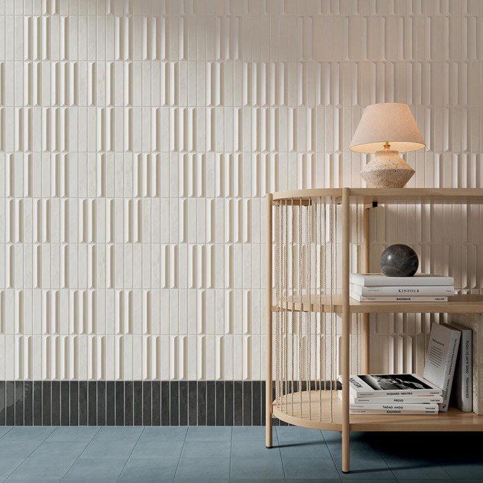 Nouvelle - Carrelage mural élégant et raffiné - couleur blanc crème