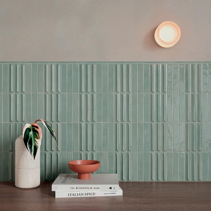 Nouvelle - Carrelage mural élégant et raffiné - couleur bleu gris