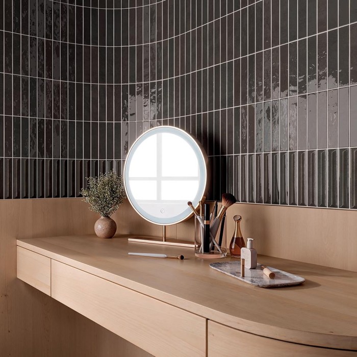 Nouvelle - Carrelage mural élégant et raffiné - couleur gris foncé