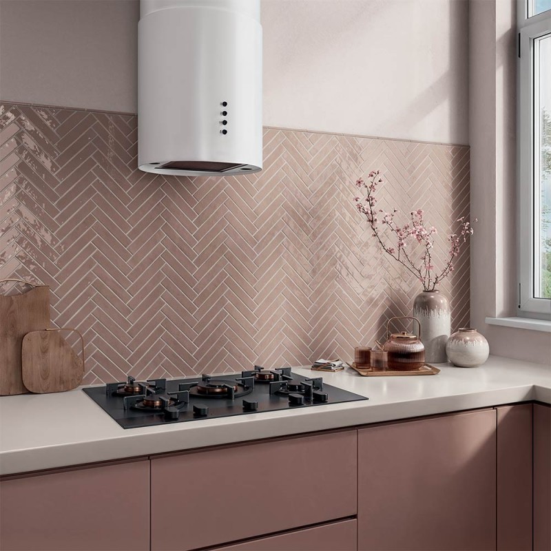 Nouvelle - Carrelage mural élégant et raffiné - couleur rose ancien