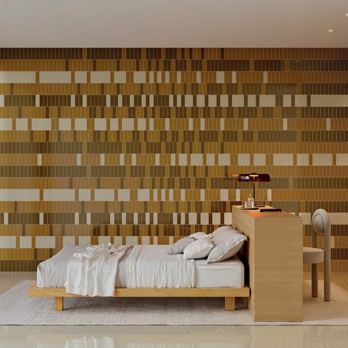 Micare - carrelage 3D minéral et design contemporain - couleur ambre