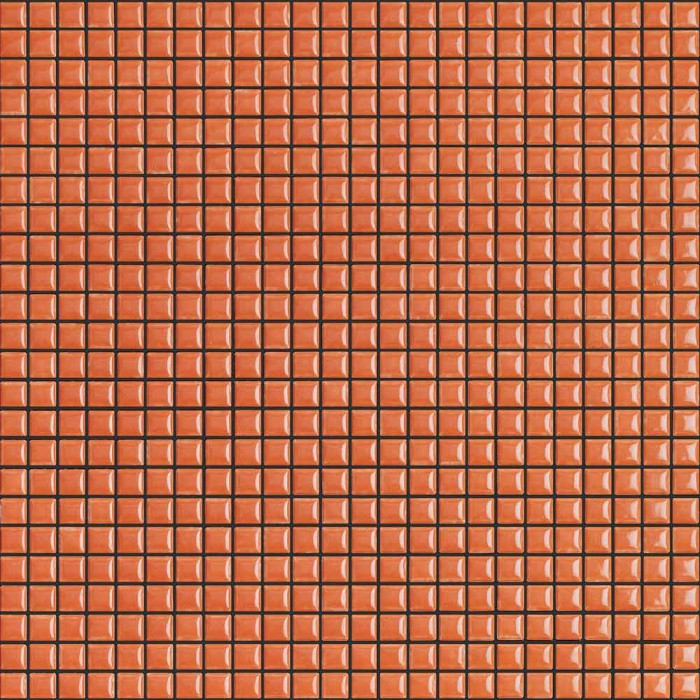 1,26m2 mosaïque Diva orange brillant 1,2x1,2cm