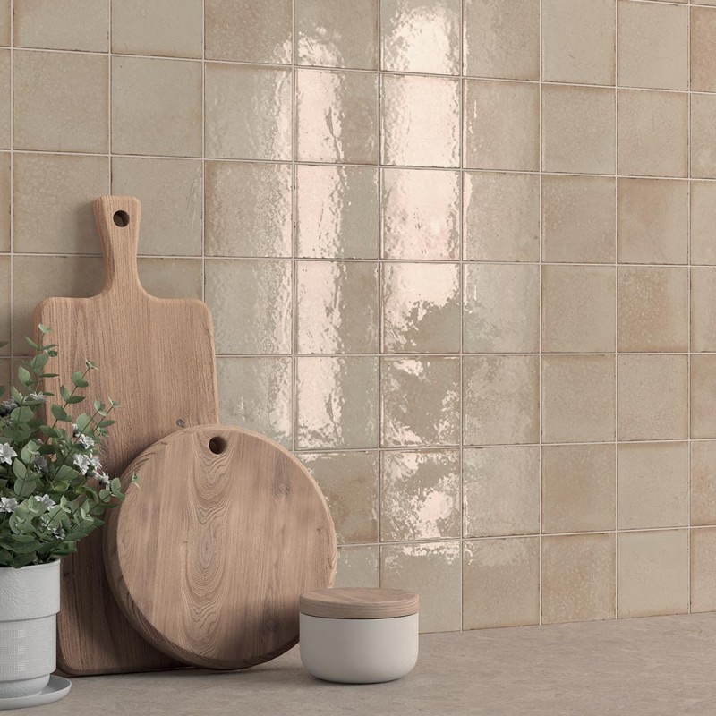 Bohemian - Carrelage mural effet zellige - couleur beige