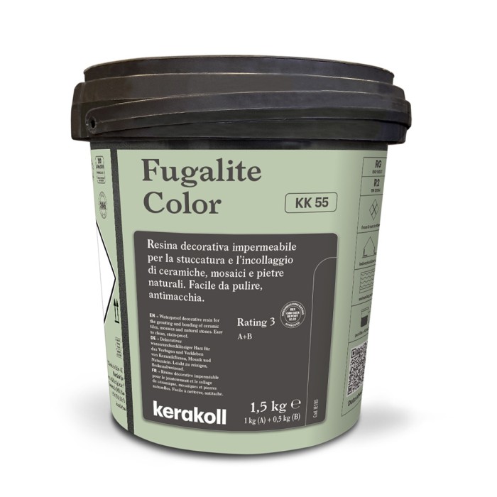 Joint époxy Fugalite Color KK 55 – Gris moyen / minéral (monopack 1,5 kg)