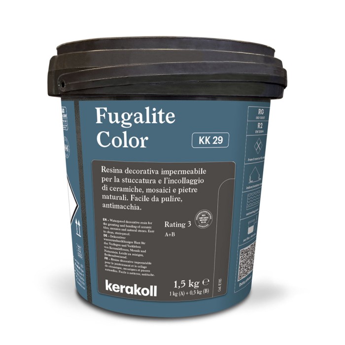 Joint époxy Fugalite Color KK 29 – Bleu grisé / bleu ardoise (monopack 1,5 kg)