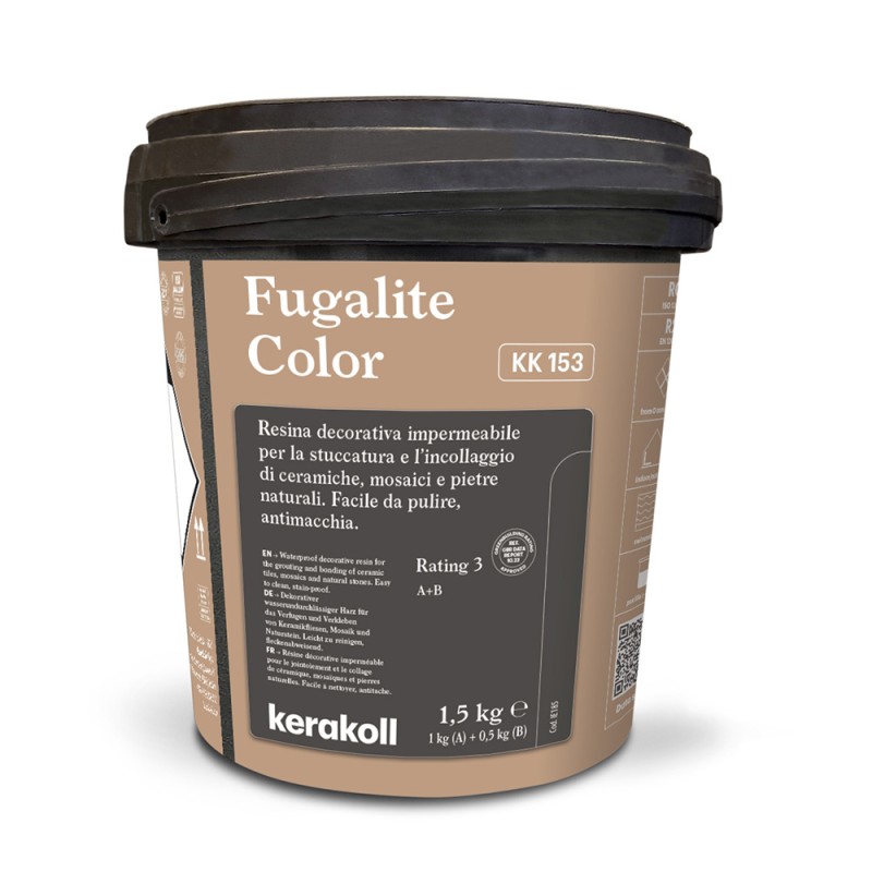 Joint époxy Fugalite Color KK 153 – Gris moyen foncé / ardoise douce (monopack 1,5 kg)