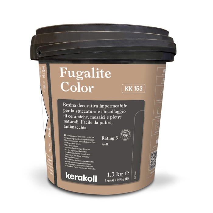 Joint époxy Fugalite Color KK 153 – Gris moyen foncé / ardoise douce (monopack 1,5 kg)