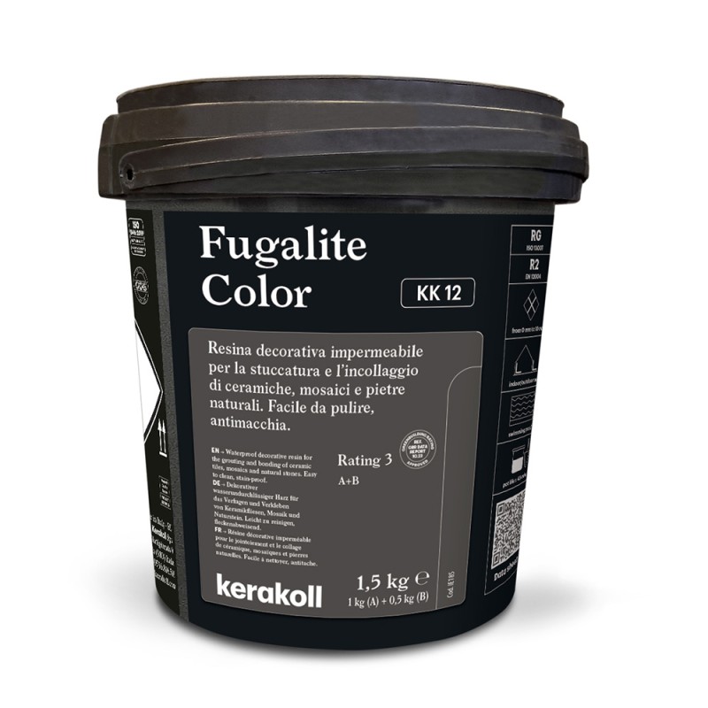 Joint époxy Fugalite Color KK 12 – Gris soutenu / ardoise (monopack 1,5 kg)