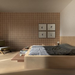 Carrelage effet terre rouge...