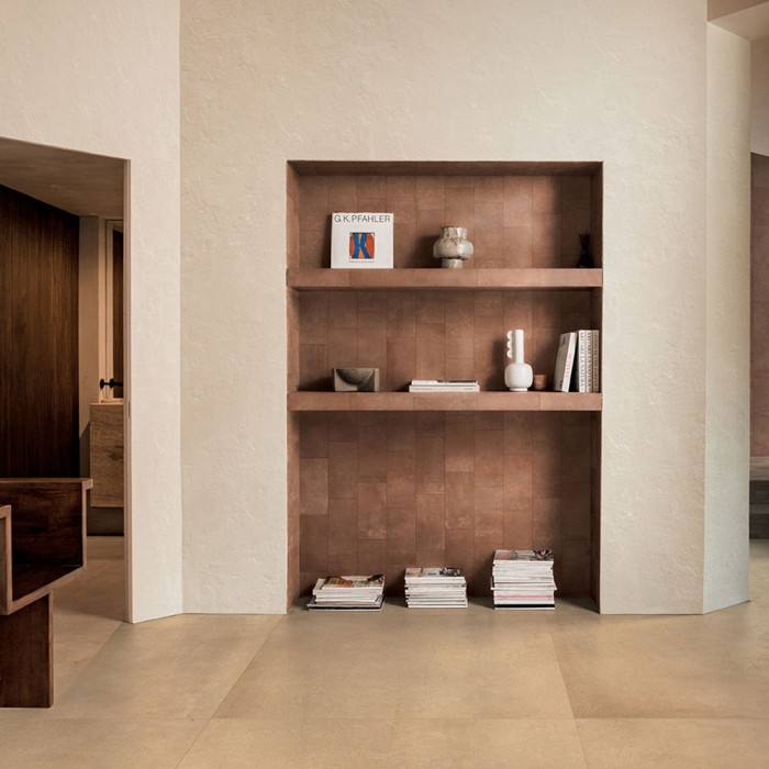 Carrelage effet terre rosé Sensi Terre Rosato